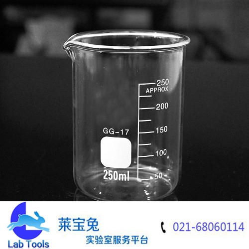 250ml玻璃烧杯 刻度烧杯 GG-17 高硼硅耐高温加厚玻璃 玻璃仪器