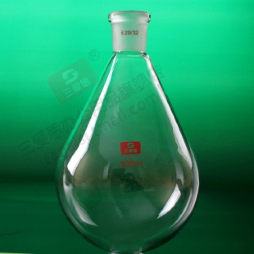 三爱思 茄形烧瓶500ml/29 旋蒸瓶 耐高温厚壁高硼硅  A01528